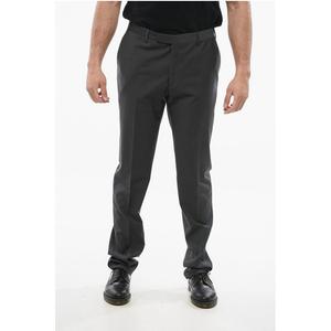 Брюки REFINED из натуральной шерсти со скрытой застежкой Corneliani, Gray