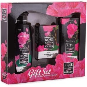Мужской набор Rose of Bulgaria Shower Gel & Shampoo, Soap and After Shave Gift Set