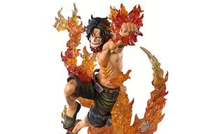 BANDAI Фигурка Portgas D. Ace Figuarts ZERO One Piece, капитан 2-го дивизиона пиратов Белоуса, размер 19,5 см