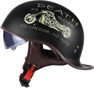 Шлем Hanhua Skull с принтом, черный