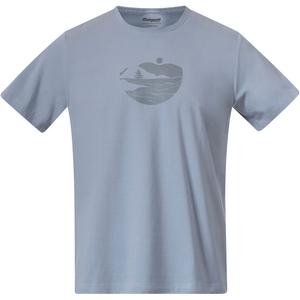 Мужская футболка Nordmarka с принтом из органического хлопка Bergans, синий