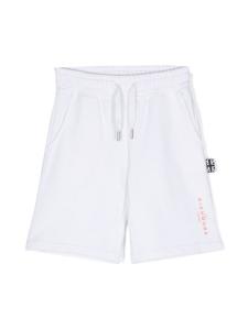 John Richmond Junior спортивные шорты с логотипом, белый