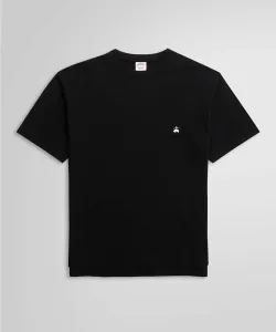 Футболка с коротким рукавом из хлопкового пике производства США с логотипом GF Brooks Brothers, цвет Black