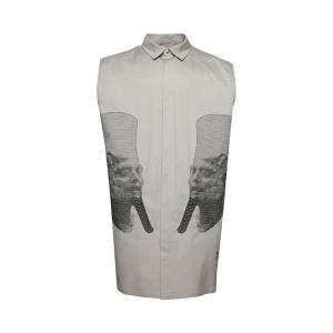 Рубашка Rick Owens Ron Jumbo Outershirt, белый