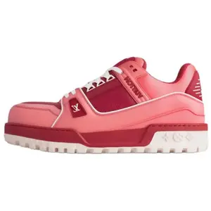LOUIS VUITTON Кроссовки для скейтбординга Trainer Maxi Low-Top, красные, мужские