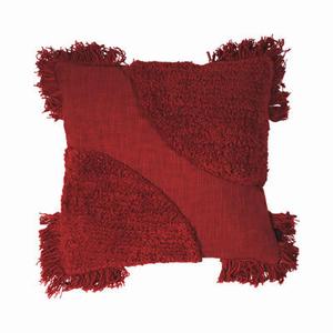 Декоративная подушка 45x45 см, темно-красный