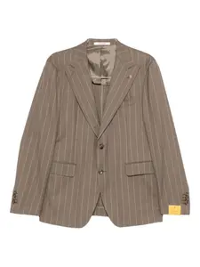 Костюм с принтом в полоску Tagliatore, коричневый