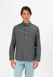 Рубашка slhregnoah с начесом и косичкой Selected, Gray/Black