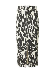 Юбка VILA ROUGE EDIT Rounova, цвет Cream/Black denim