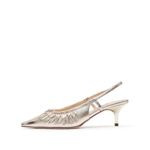 Staccato Плиссированные золотые туфли на тонком каблуке женственные высокие каблуки женские - шампань золото, цвет Champagne Gold