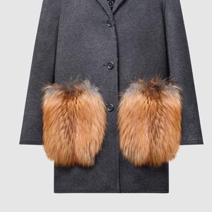 Пальто женское серое Louis Vuitton