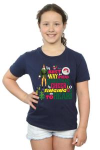 Хлопковая футболка «Рождественское настроение» Elf, темно-синий