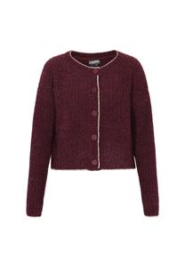 DreiMaster Vintage Кардиган вязаный в бордовом цвете