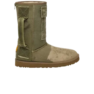 Мужские сапоги UGG Gallery Dept. x Classic Boot текстильные с овчиной, зеленый