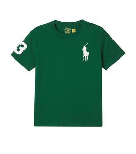 Футболка из хлопкового джерси с вышитым логотипом Polo Ralph Lauren Kids, New Forest/C1730
