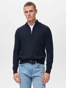Свитер Willy Wool с застежкой-молнией Mango, Navy