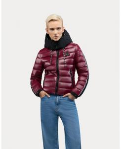 Женская легкая пуховая куртка Rousset с контрастной отделкой Alpenhaus, Cabernet