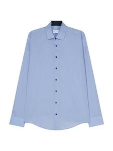 Деловая рубашка узкого кроя с длинным рукавом Seidensticker, синий