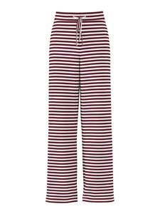 PIECES Широкие брюки 'PCLaya' в винно-красном цвете