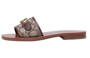 COACH Слипоны Slide для женщин Dark Coffee