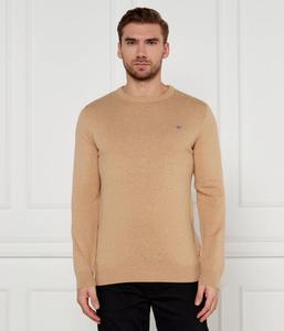 Свитер мужской Gant тонкий хлопковый, бежевый