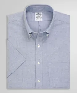 Рубашка с коротким рукавом из оксфордской ткани супима, стандартный крой.