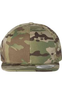 Кепка с плоским козырьком YP Classics Snapback, цвет multicam green