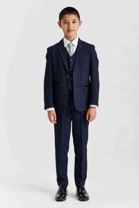 Костюм-тройка в клетку "Принц Уэльский" Paul Andrew, темно-синий