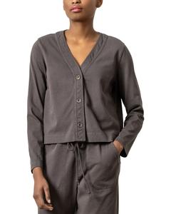 Lilla P Кардиган в технике смешанной графики, серый