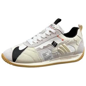 ZUOSAISI Износостойкие дышащие низкие повседневные кроссовки мужские белый черный, цвет White Black