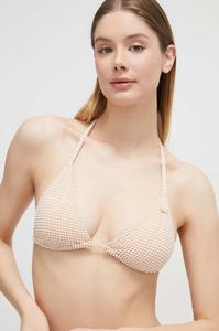 Лиф бикини в мелкую клетку Roxy, бежевый