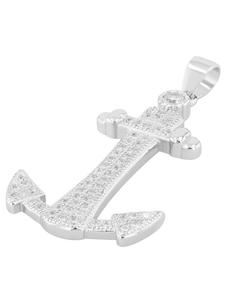 Adeliás Женский кулон из серебра 925 пробы с кубическим цирконием в серебряной оправе