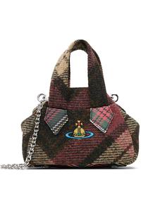 Vivienne Westwood Мини-Сумочка Yasmine из архива в красно-коричневых тонах