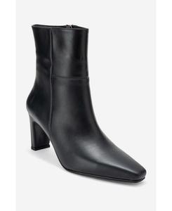 Женские кожаные ботинки на блочном каблуке Kyoto Forever & Always Shoes, Black leather