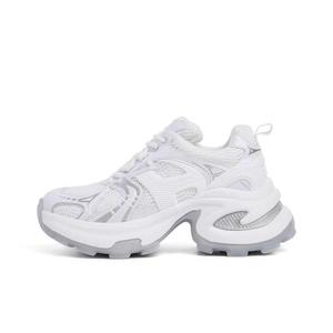 OBWA Антискользящие износостойкие дышащие утолщенные кроссовки на платформе для женщин белые, цвет White