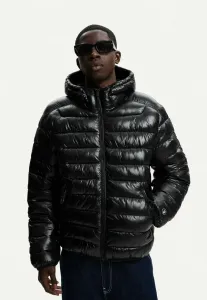 Легкая зимняя пуховая куртка Bershka, Black