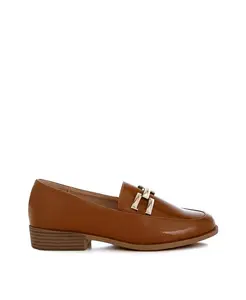 Ревента Патент Лаковые Лоферы London Rag, коричневый/бежевый