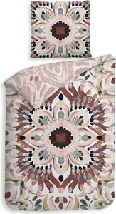 Комплект постельного белья Heckett and Lane Dobby Thelma 135 Multi Abstract Multi, 1 пододеяльник 135x200 см + 1 наволочка 80x80 см HNL Living