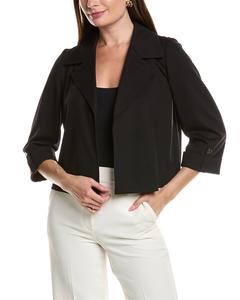 Анна Кляйн Драпированный жакет Anne Klein, черный