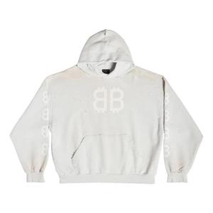 Толстовка crypto hoodie medium fit 'off white' Balenciaga, белый
