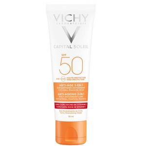 Vichy, Ideal Soleil Anti-Age, антивозрастной крем для лица, SPF 50, 50 мл