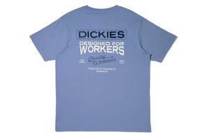 Футболка унисекс серая фиолетовая Dickies