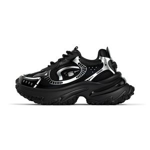 CHIKOKU Устойчивые к скольжению массивные кеды на низком ходу Whale Island для женщин - титановый черный, цвет Titanium Black