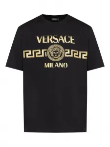 Футболка с принтом Medusa Versace, черный