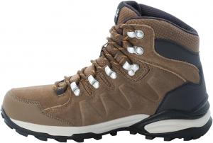 Женские походные ботинки Jack Wolfskin Refugio Texapore Mid, коричневый