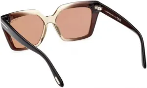 Женские солнцезащитные очки Tom Ford WINONA FT 1030 коричневого цвета с затемнением/Roviex 53/15/140