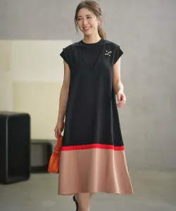 Двухцветный комплект из джемпера и юбки Suite, цвет Black [005]