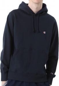 Мужская толстовка Champion с одним логотипом, базовая модель C3-C118, темно-синий