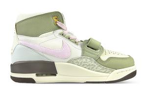 Кроссовки JORDAN Legacy 312 Vintage Basketball Shoes Women's High-Top Green/Pink