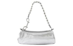 Сумка Vivienne Westwood серебристая из полиэстера цилиндрическая через плечо женская